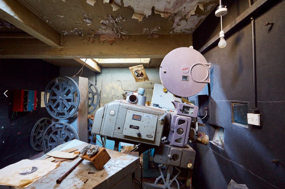 Cinema projection room; contextual photograph. Photo: