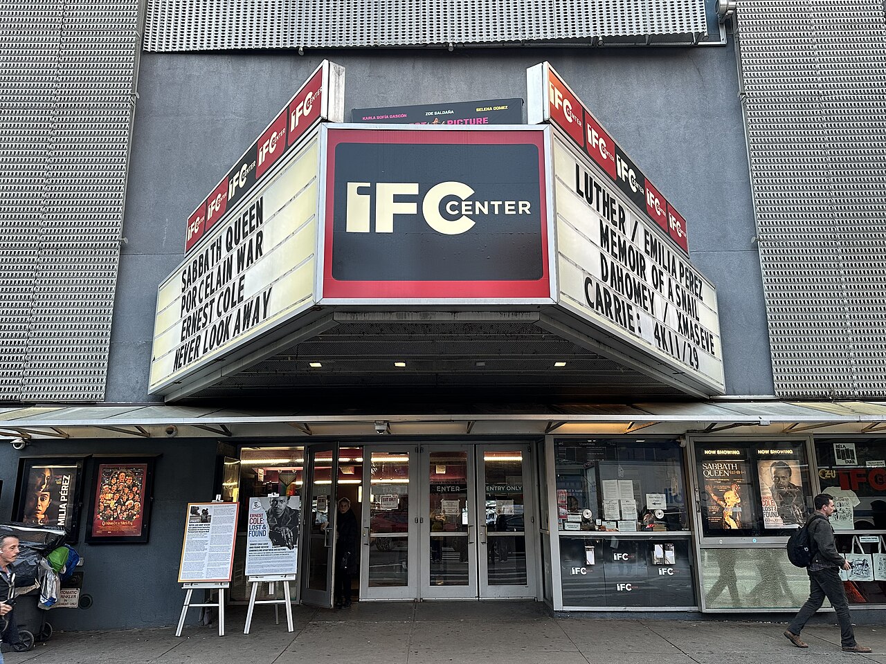 IFC Center, New York; contextual cinema photograph, not a Coyote vs. Acme screening. Photo: