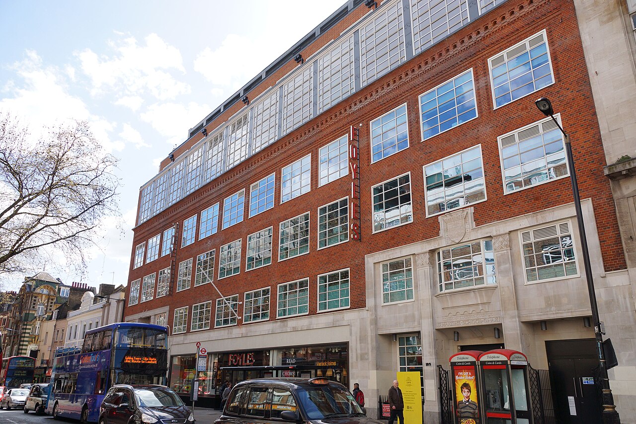 Foyles, Charing Cross Road; contextual bookshop photograph, not a rights-market event. Photo: