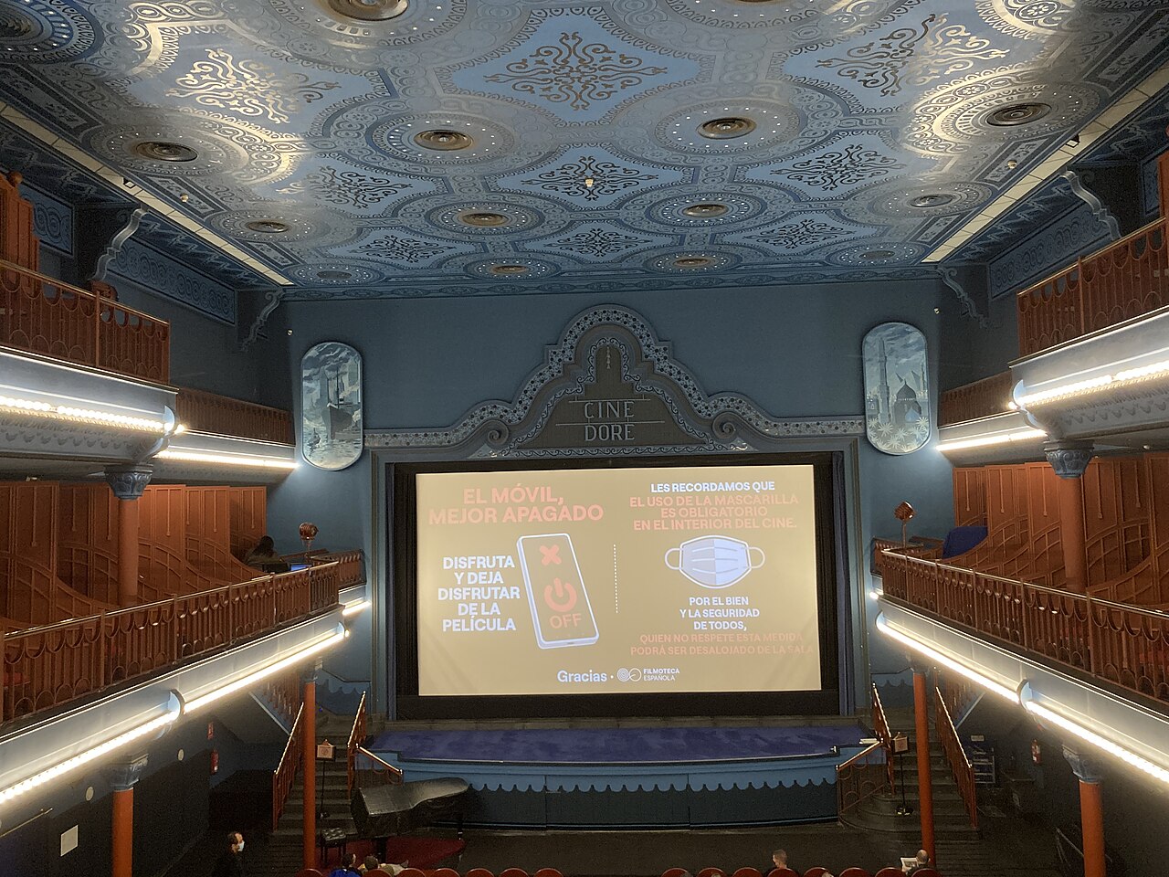 Cine Doré, Madrid. Contextual cinema photograph, not a festival ovation.