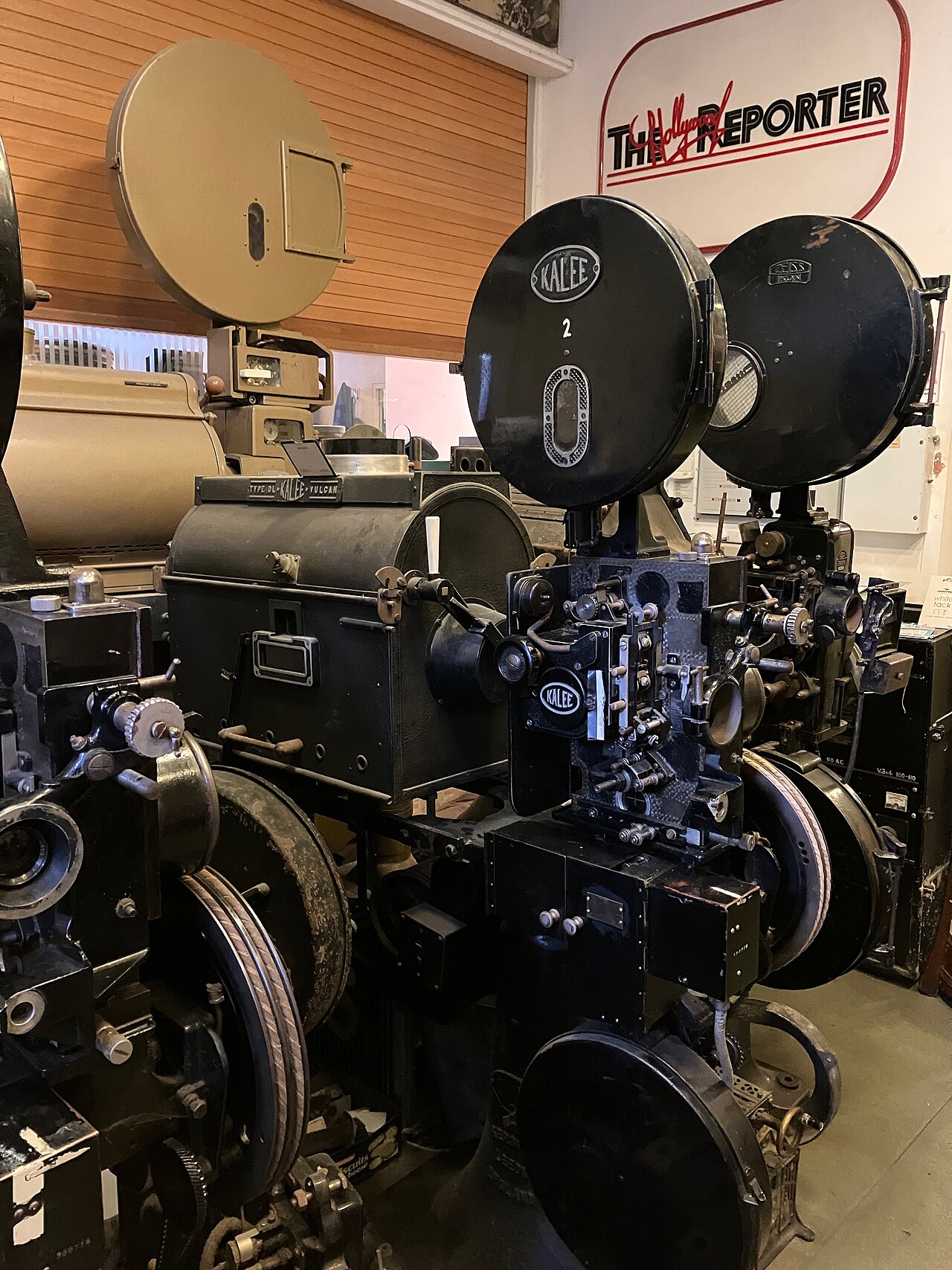 Projectors at the Cinema Museum, London; contextual photograph. Photo: